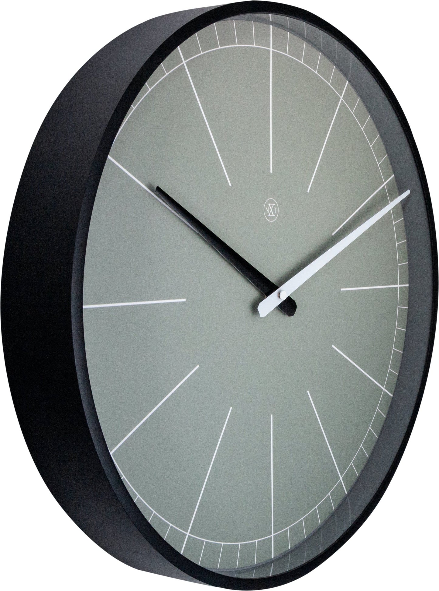 nXt Wandklok - Minimalistisch Design - 40 cm Grijs