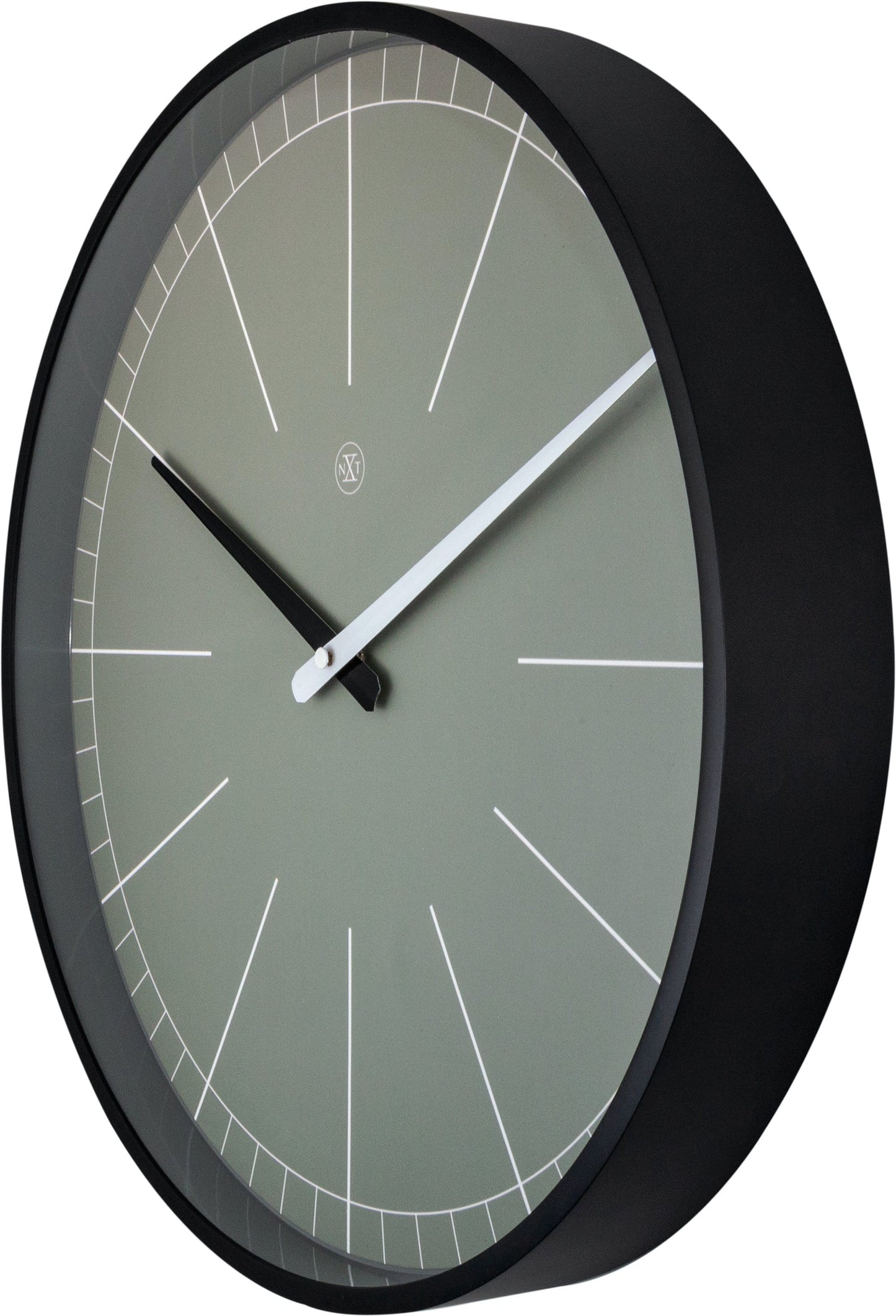 Comnox - Wandklok – Comfortabel tijdsgevoel – 40 cm – Grijs – Minimalistisch – AA batterij – 2 jaar garantie