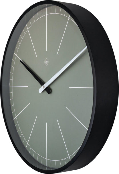 Comnox - Wandklok – Comfortabel tijdsgevoel – 40 cm – Grijs – Minimalistisch – AA batterij – 2 jaar garantie