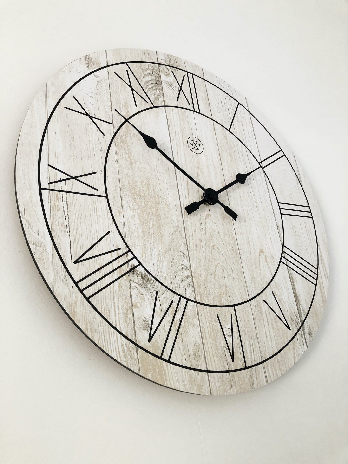 nXt Paul Wandklok - Klassiek Design met Houtprint - 40 cm