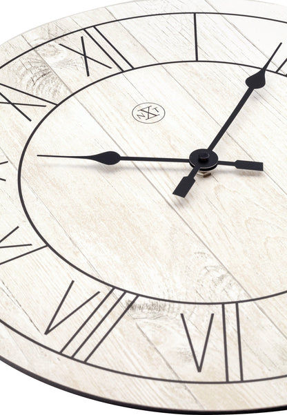 nXt Paul Wandklok - Klassiek Design met Houtprint - 40 cm