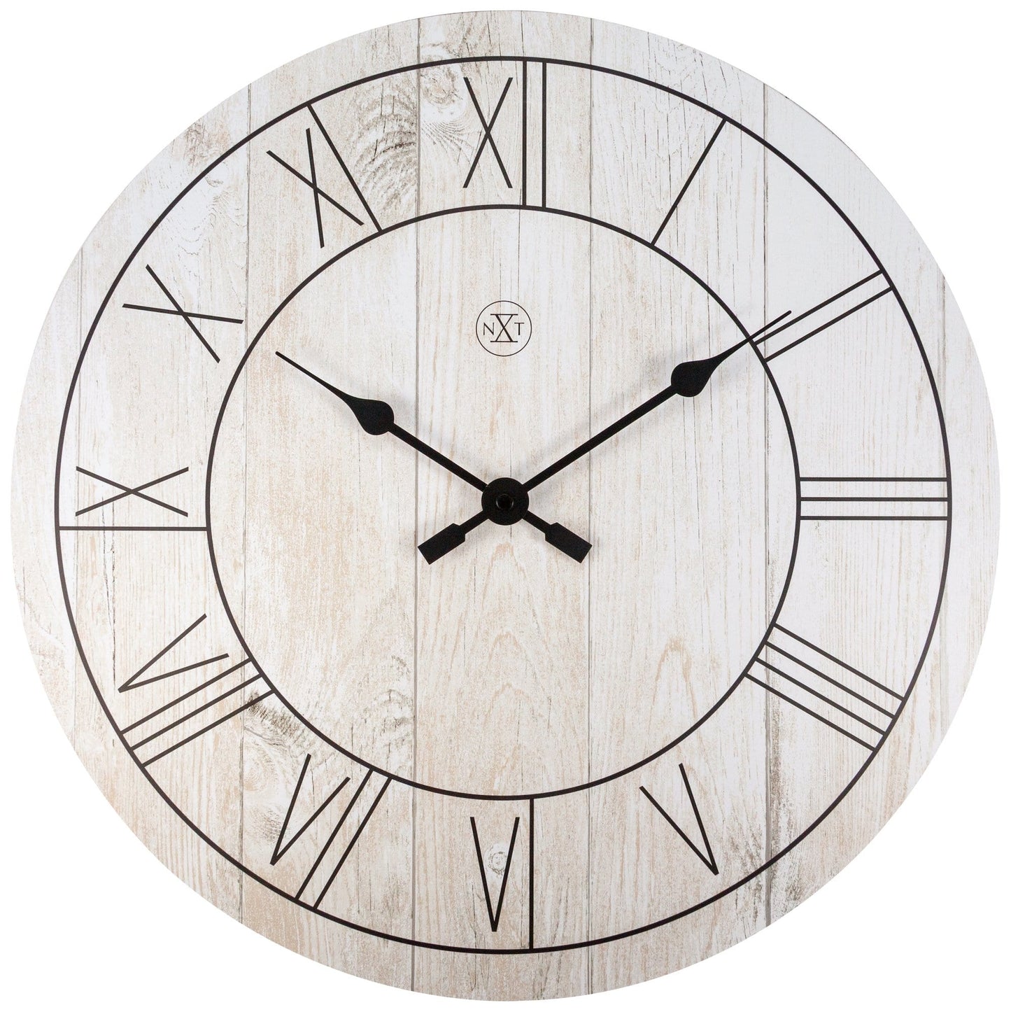 nXt Paul Wandklok - Klassiek Design met Houtprint - 40 cm
