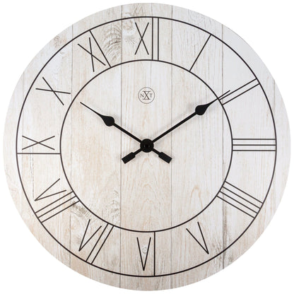 nXt Paul Wandklok - Klassiek Design met Houtprint - 40 cm
