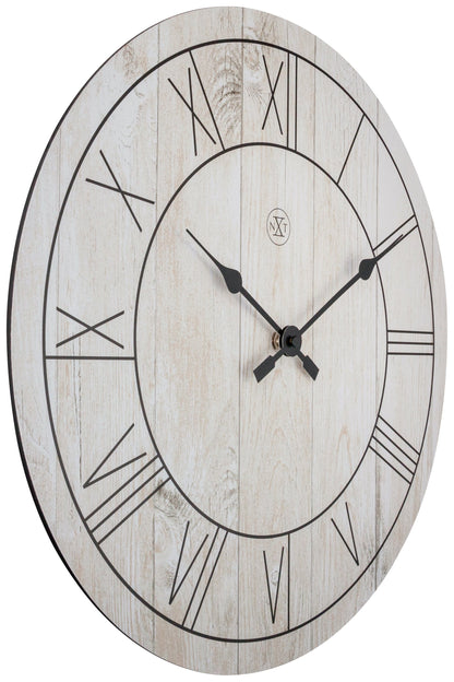 nXt Paul Wandklok - Klassiek Design met Houtprint - 40 cm