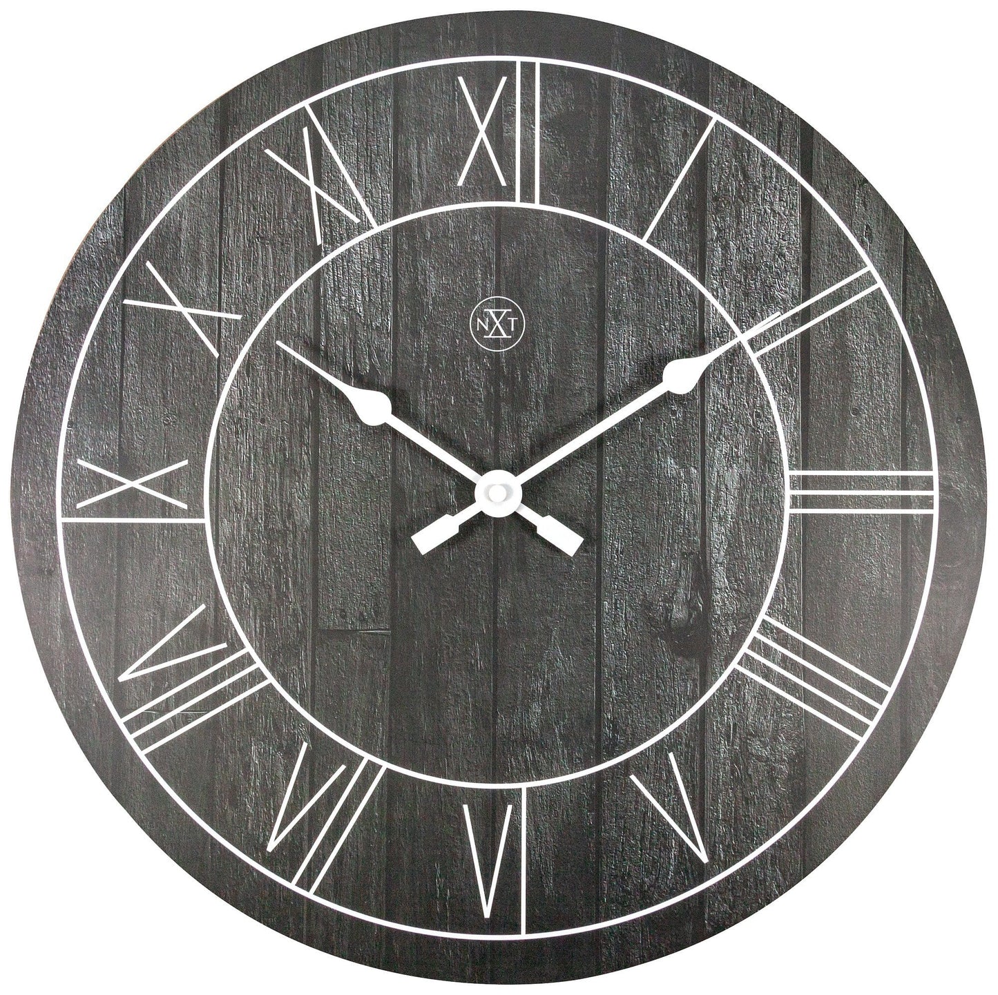 nXt Paul Wandklok - Klassiek Design met Houtprint - 40 cm