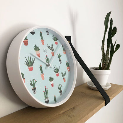 nXt Cactus Wandklok - Stille tijdweergave - 30 cm