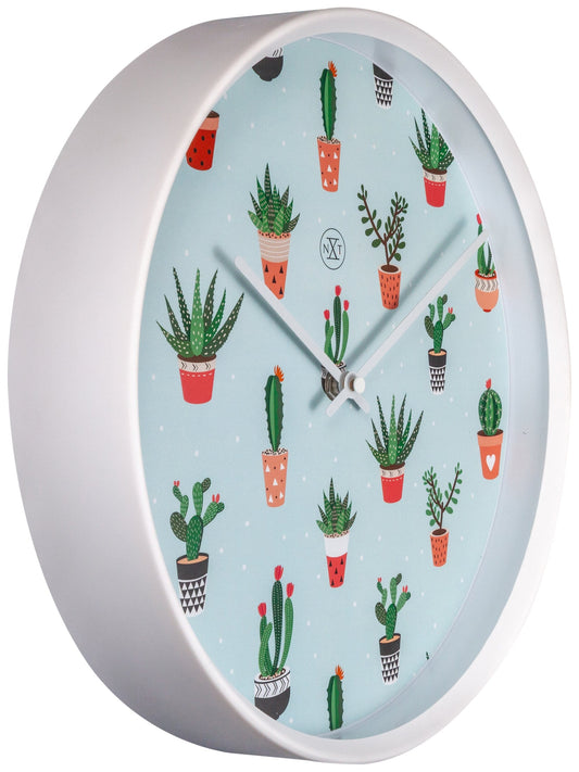 Comnox - nXt Cactus Wandklok - Stille tijdweergave - 30 cm