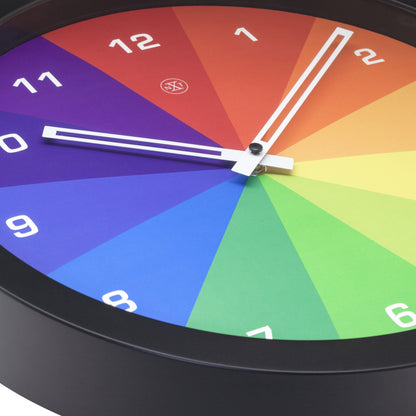 Bohemian stijl klok met lama's en kaktusjes blauw