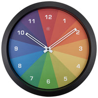 Comnox - NXT Joy - Wandklok 36cm - Silent beweging - Comfort & Stilte - Multicolor/Black - 36cm