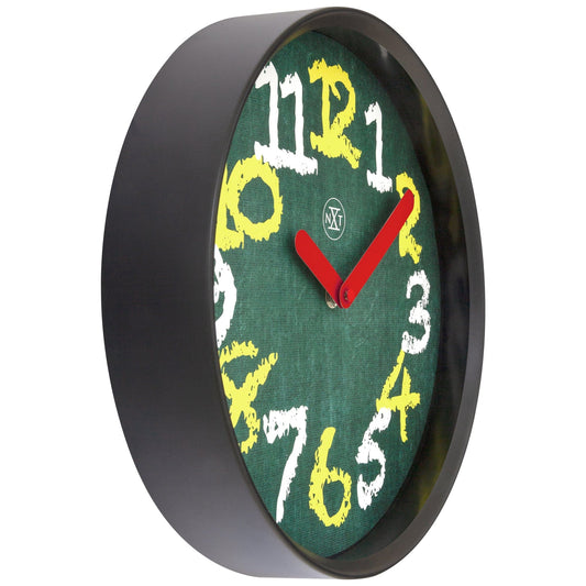 Comnox - nXt Chalkboard Wandklok - Stil en Speels - 30cm Groen