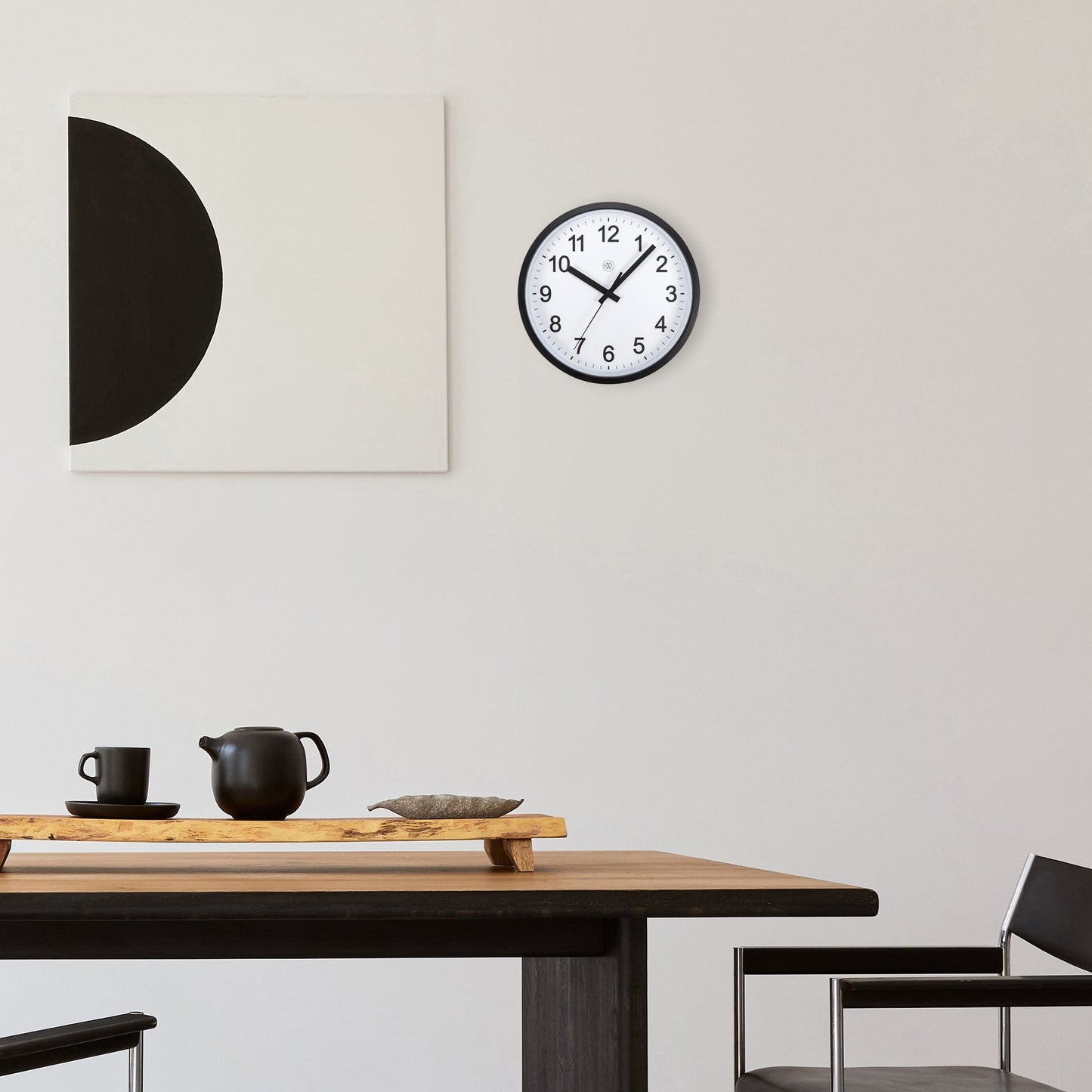 nXt Robust Wandklok - Stil en minimalistisch - 25,5 cm