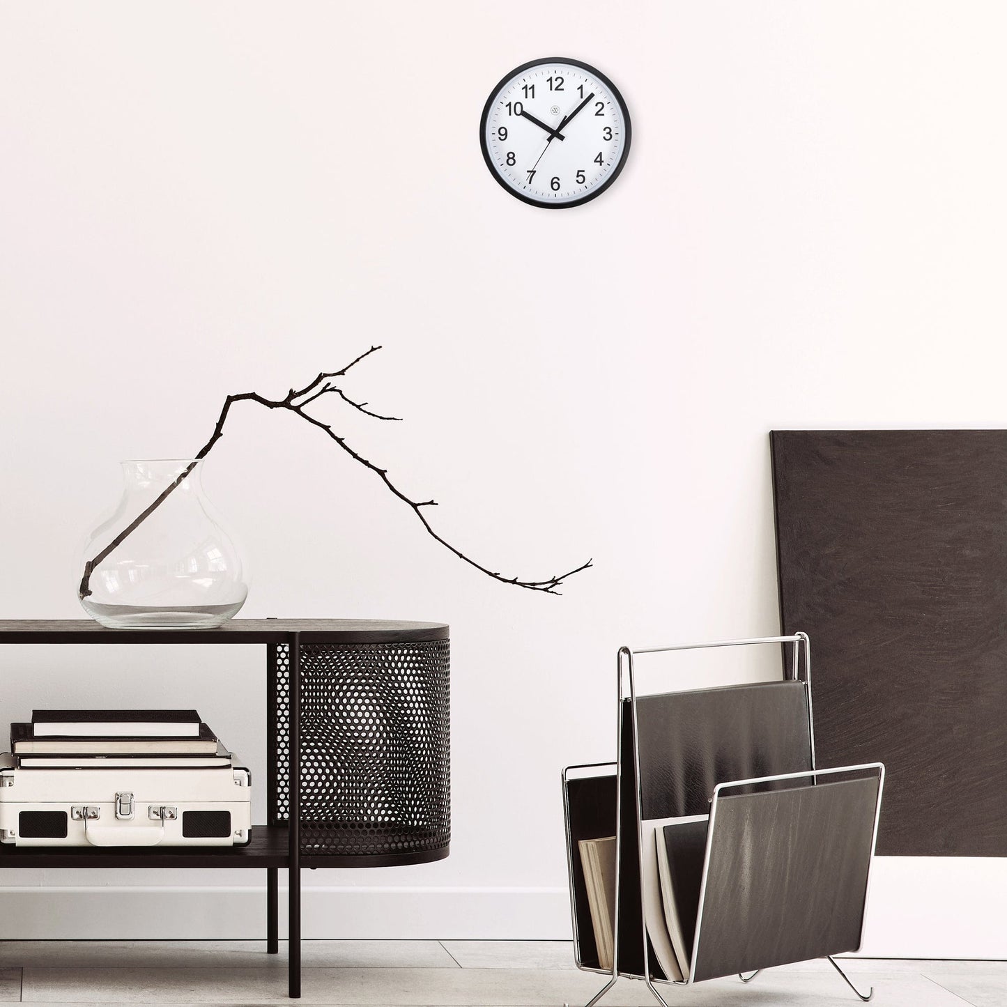 nXt Robust Wandklok - Stil en minimalistisch - 25,5 cm