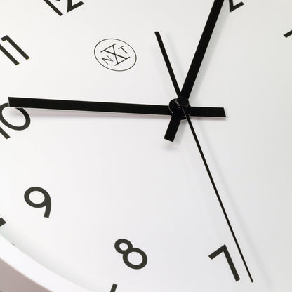 Wall clock 30cm - Silent - Plastic - "Easy Big"