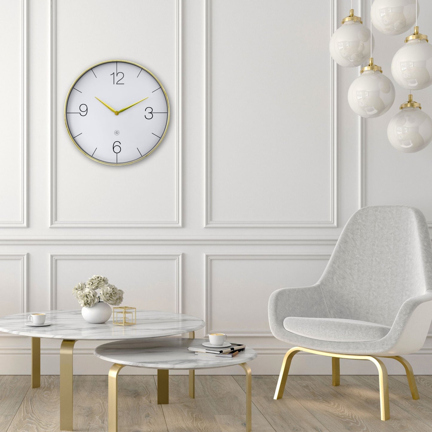 NeXtime Finesse Large - Elegante Wandklok - 51 cm