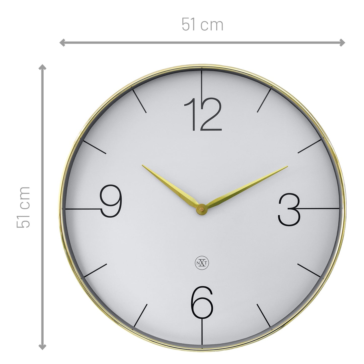 NeXtime Finesse Large - Elegante Wandklok - 51 cm