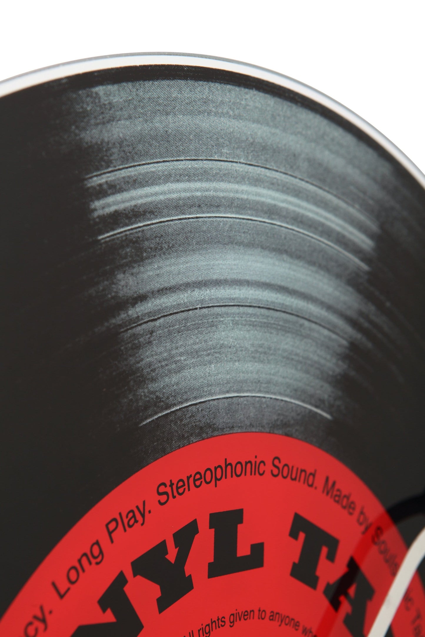 NeXtime Vinyl Tap - Retro Wandklok met LP Design - 43 cm Glas
