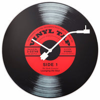 NeXtime Vinyl Tap - Retro Wandklok met LP Design - 43 cm Glas
