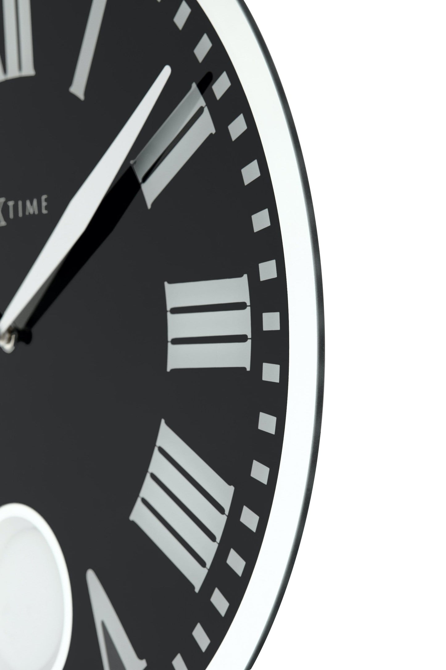 NeXtime Romana - Elegante wandklok met pendel - Glas & Metaal