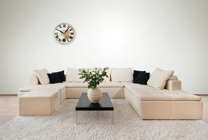 NeXtime Romana - Elegante wandklok met pendel - Glas & Metaal