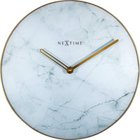 Comnox - NeXtime Marble - Elegante wandklok met marmerlook - 40 cm