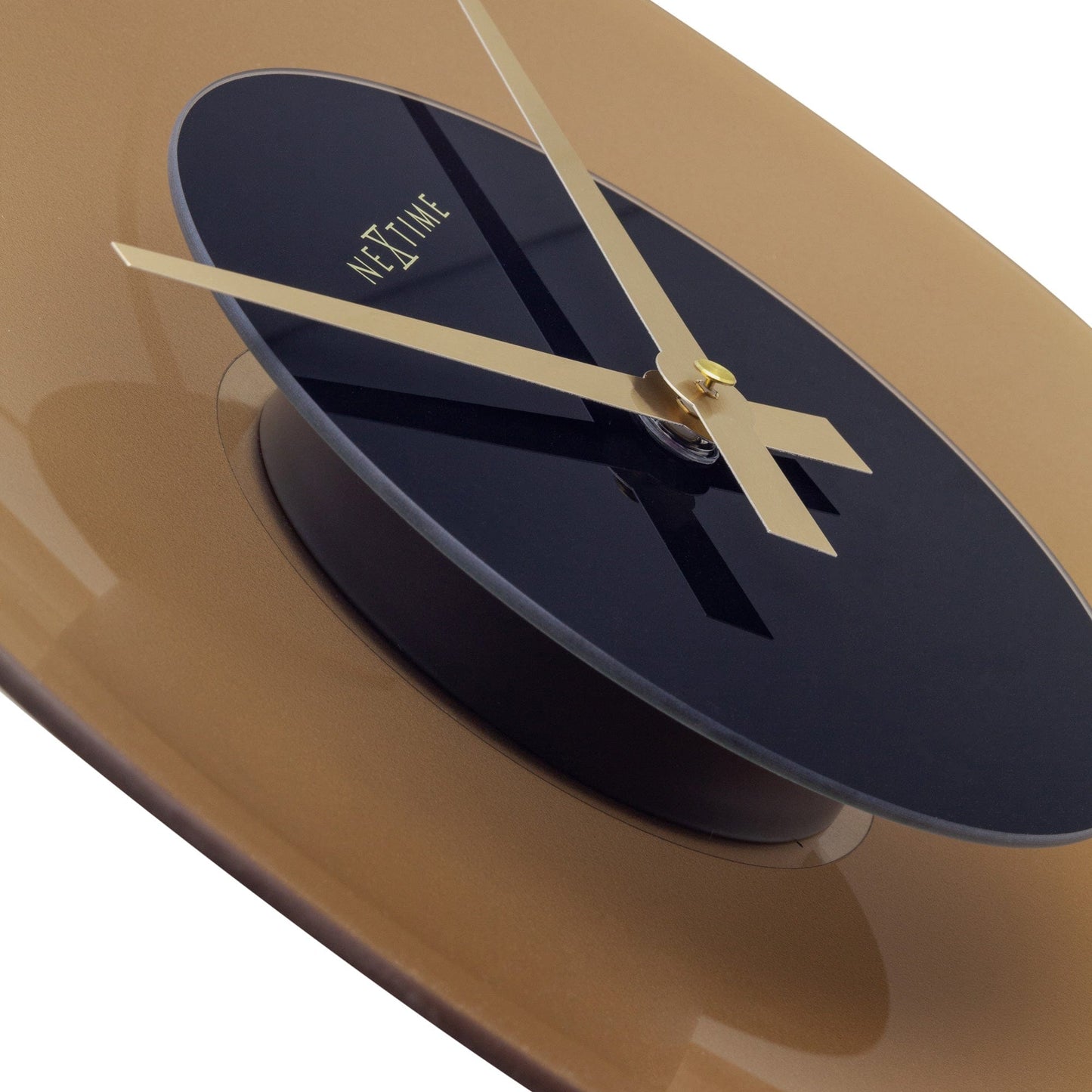 NeXtime Float - Stille design wandklok - 40 cm Glas