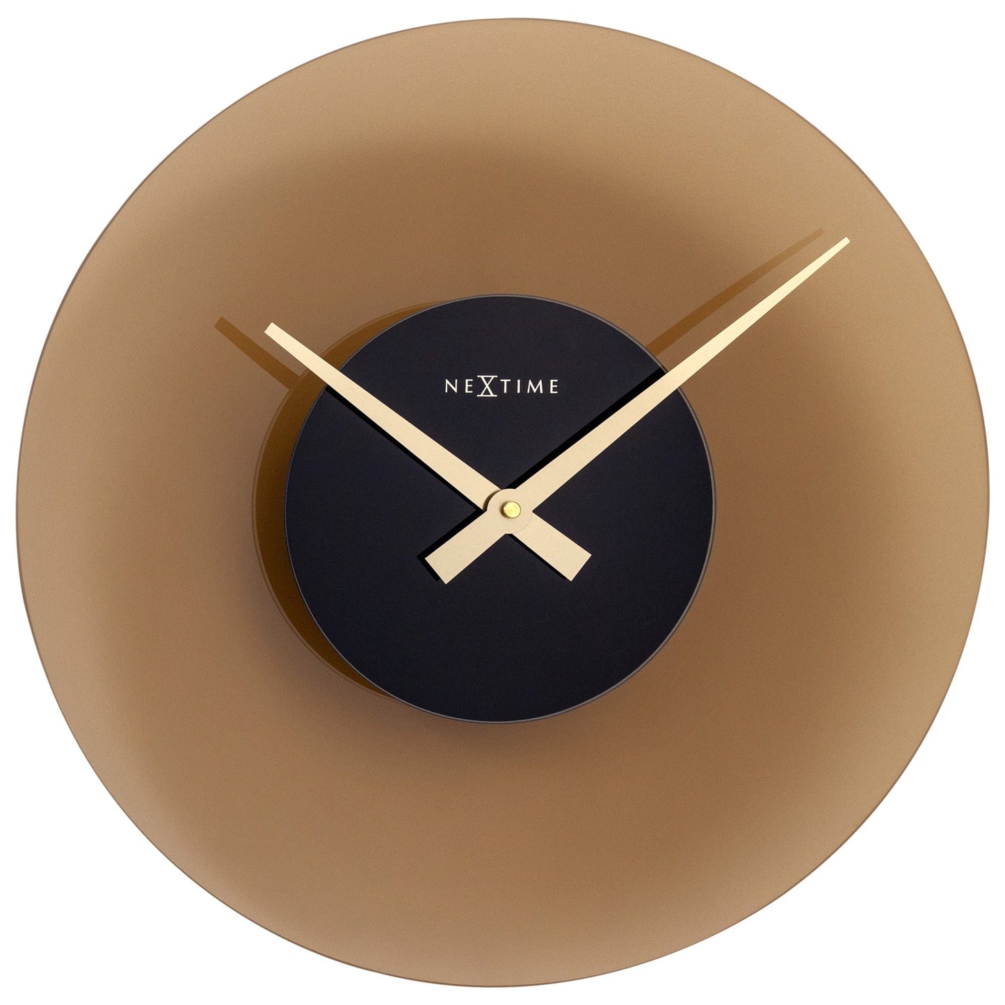 NeXtime Float - Stille design wandklok - 40 cm Glas