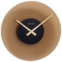 NeXtime Float - Stille design wandklok - 40 cm Glas