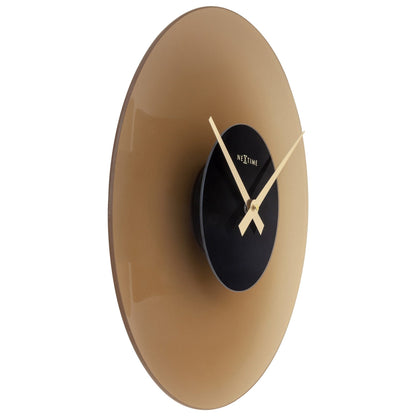 NeXtime Float - Stille design wandklok - 40 cm Glas