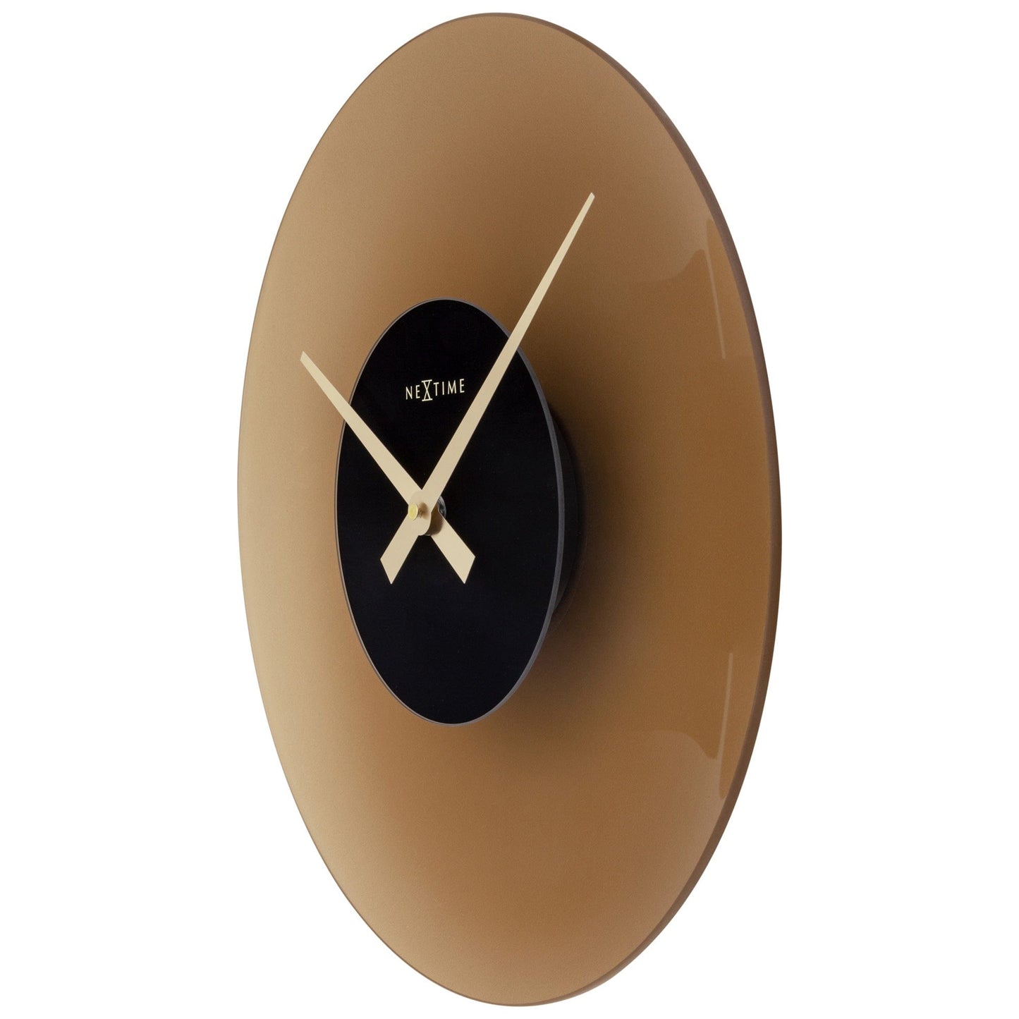 NeXtime Float - Stille design wandklok - 40 cm Glas