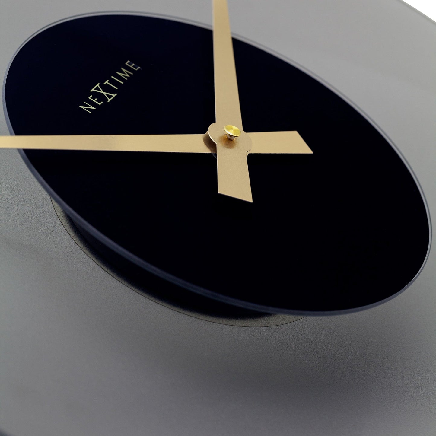 NeXtime Float - Stille design wandklok - 40 cm Glas