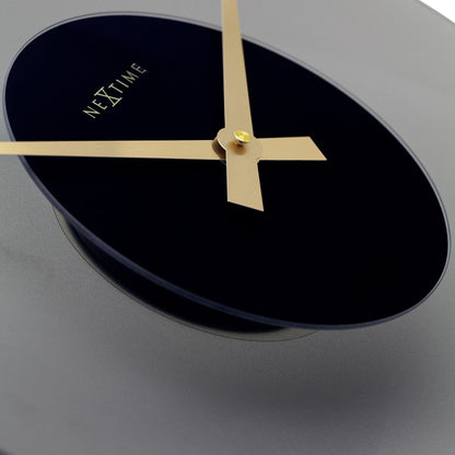NeXtime Float - Stille design wandklok - 40 cm Glas
