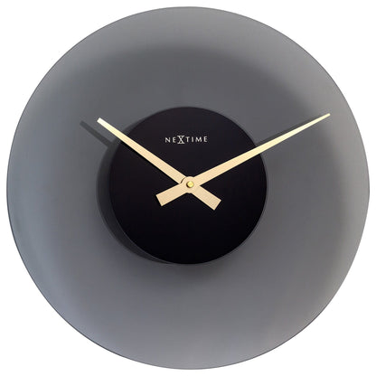 NeXtime Float - Stille design wandklok - 40 cm Glas