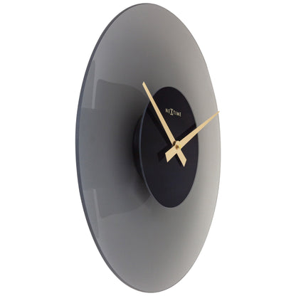 NeXtime Float - Stille design wandklok - 40 cm Glas