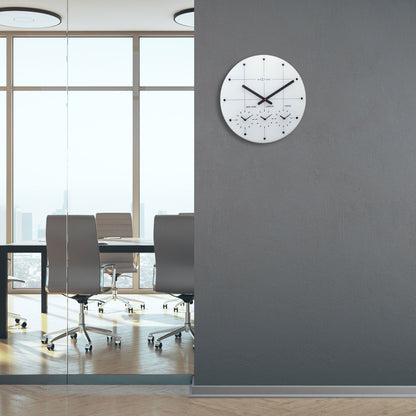 NeXtime Big City - Wereldklok met 3 Tijdzones - Glas Zwart