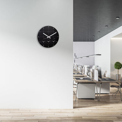 NeXtime Big City - Wereldklok met 3 Tijdzones - Glas Zwart