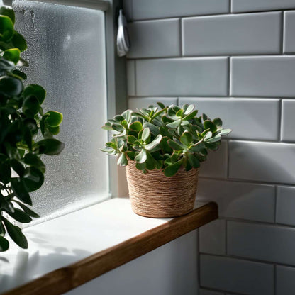 Jadeplant - Crassula arborescens 'Curly' - Set van 2