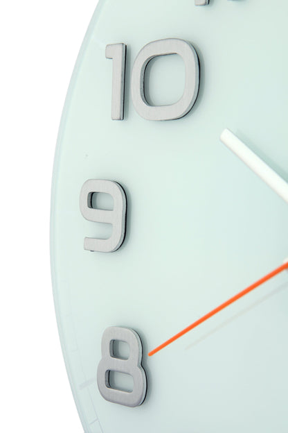 NeXtime Classy Round - Stijlvol en Stil - Glas & Metaal 30 cm