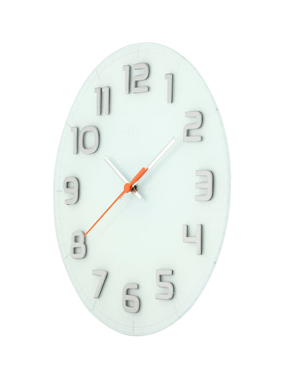 NeXtime Classy Round - Stijlvol en Stil - Glas & Metaal 30 cm