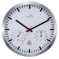 Comnox - NeXtime Radio Control Weather Station - Radio-gestuurde wandklok met weerstation - 25 cm