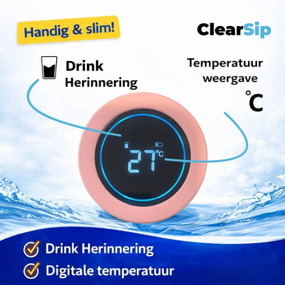 Slimme Waterfles – UV‑C zelfreinigend & drinkherin... - ClearSip