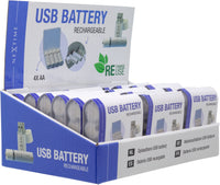 Comnox - USB AA Batteries Display - Georganiseerde opslag - Voor 18 stuks