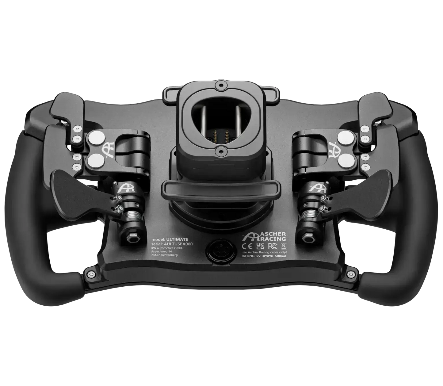 Ascher Racing x Simucube Ultimate Steering Wheel