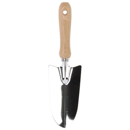 Transplanting Trowel - Wide - Galvanized Steel - Wooden Handle