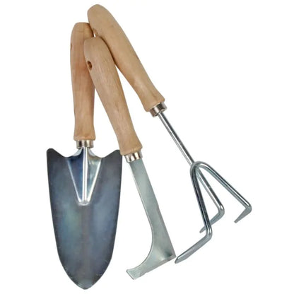 Transplanting Trowel - Wide - Galvanized Steel - Wooden Handle