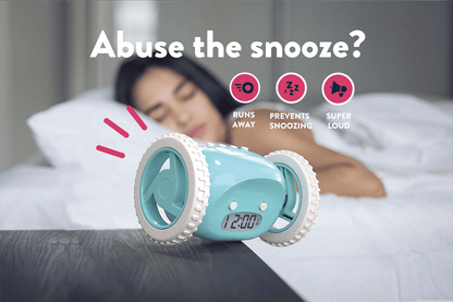 Comnox - Clocky Blue - Wekker die wegrolt - Alarmklok op wielen