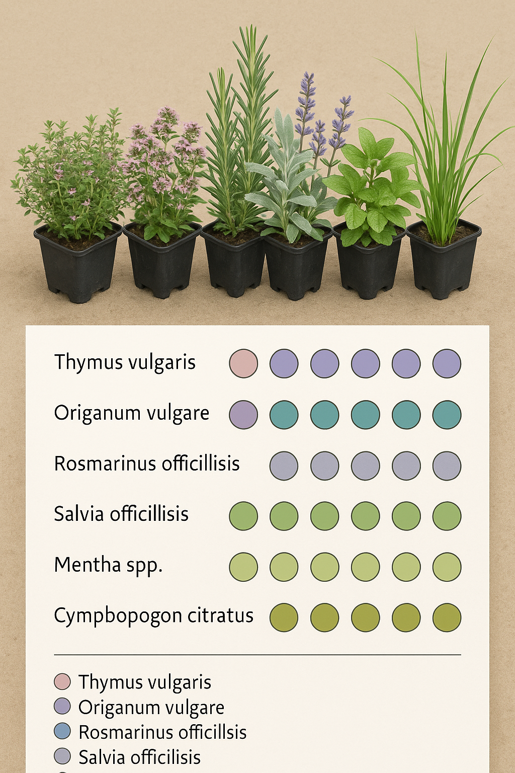 Borderpakket 'Kruidentuin' - 3m² - 30 planten