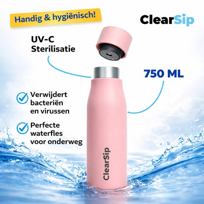 ClearSip | Slimme Waterfles – UV‑C zelfreinigend & drinkherinnering