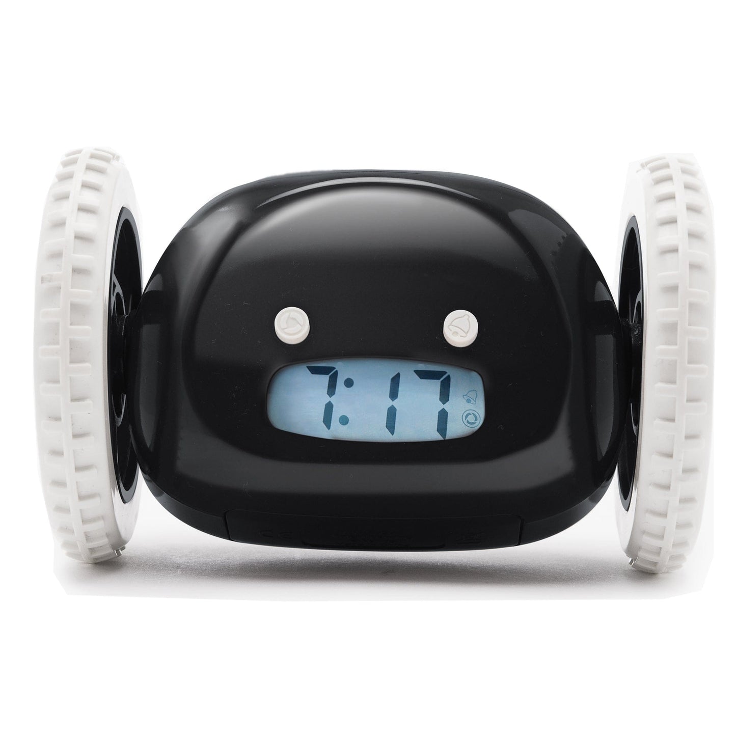 Comnox - Clocky Black - Actieve alarmklok op wielen - Zwart