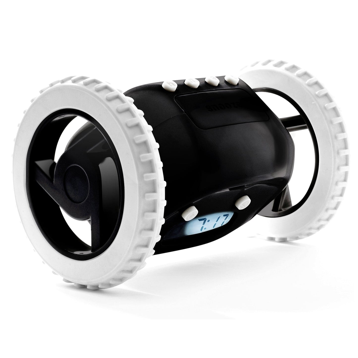 Comnox - Clocky Black - Actieve alarmklok op wielen - Zwart