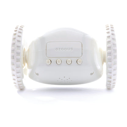 Clocky White - Wekker op wielen